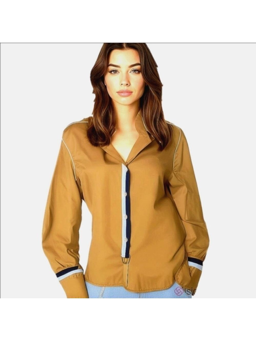 Soncy Front Tie Blouse